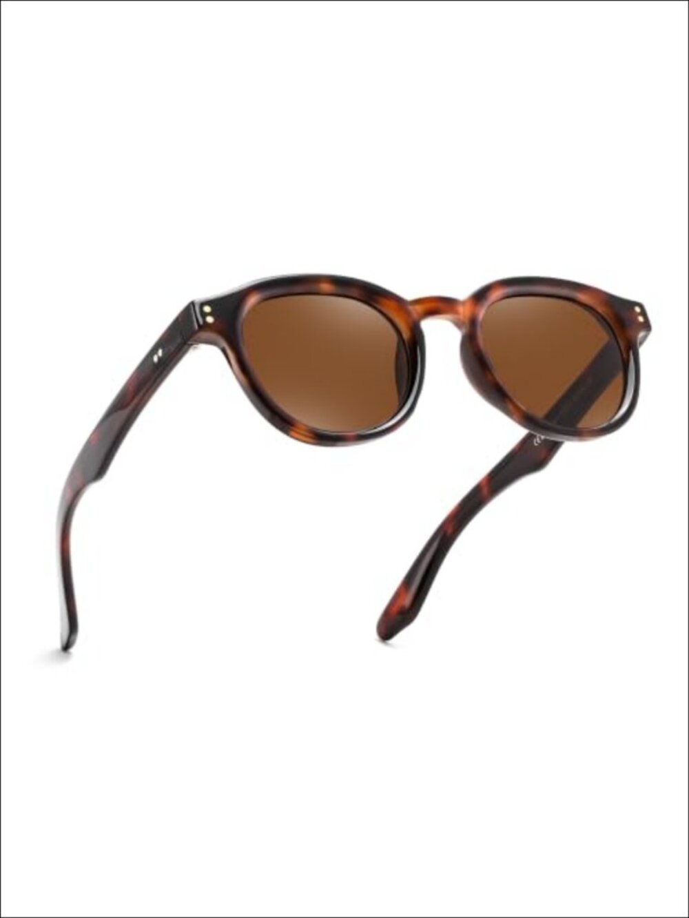 Retro Round UV400 Plastic Sunglasses Full-Frame for Driving Fishing Travel